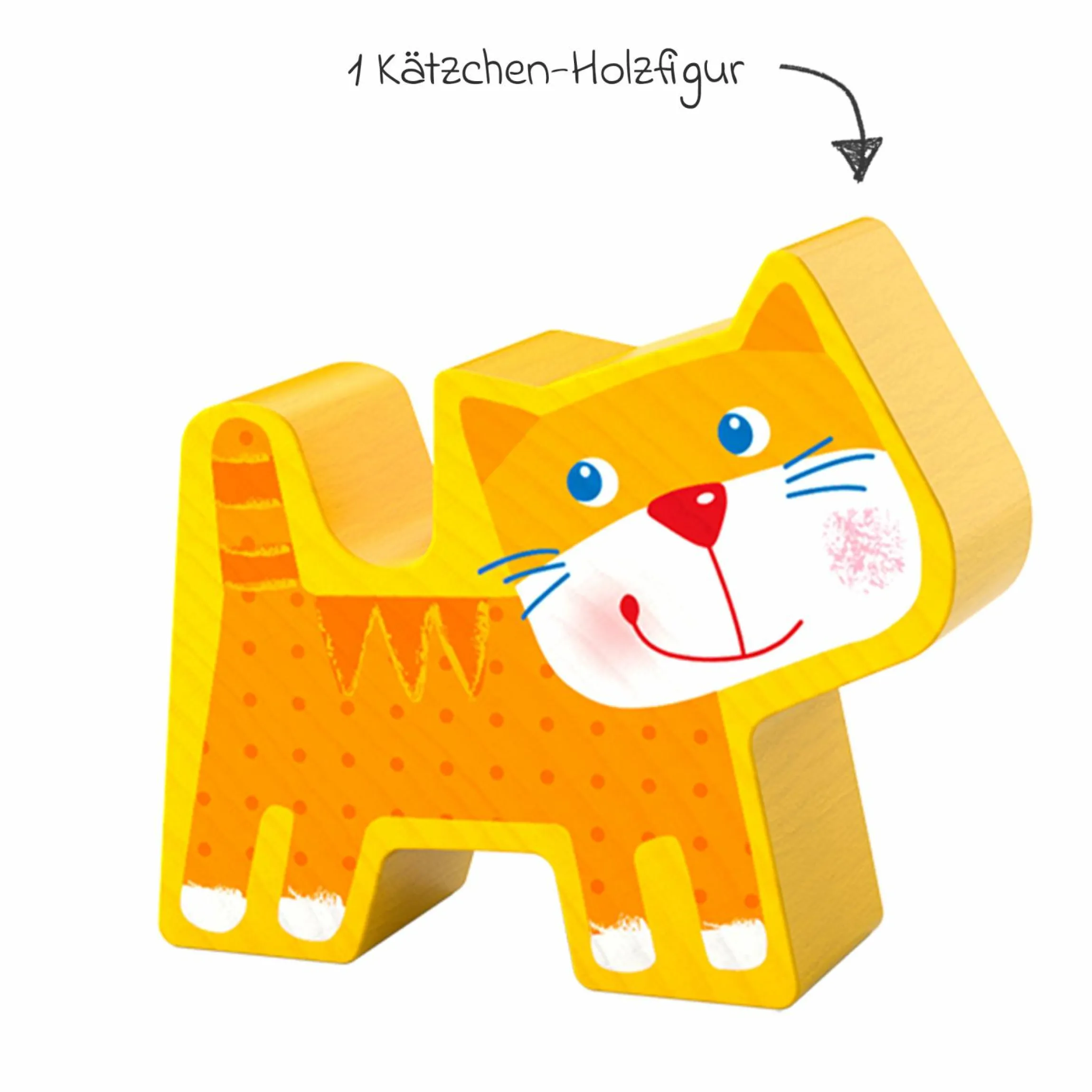 6 erste Puzzles mit Spielfigur - 24 Teile - Bauernhof