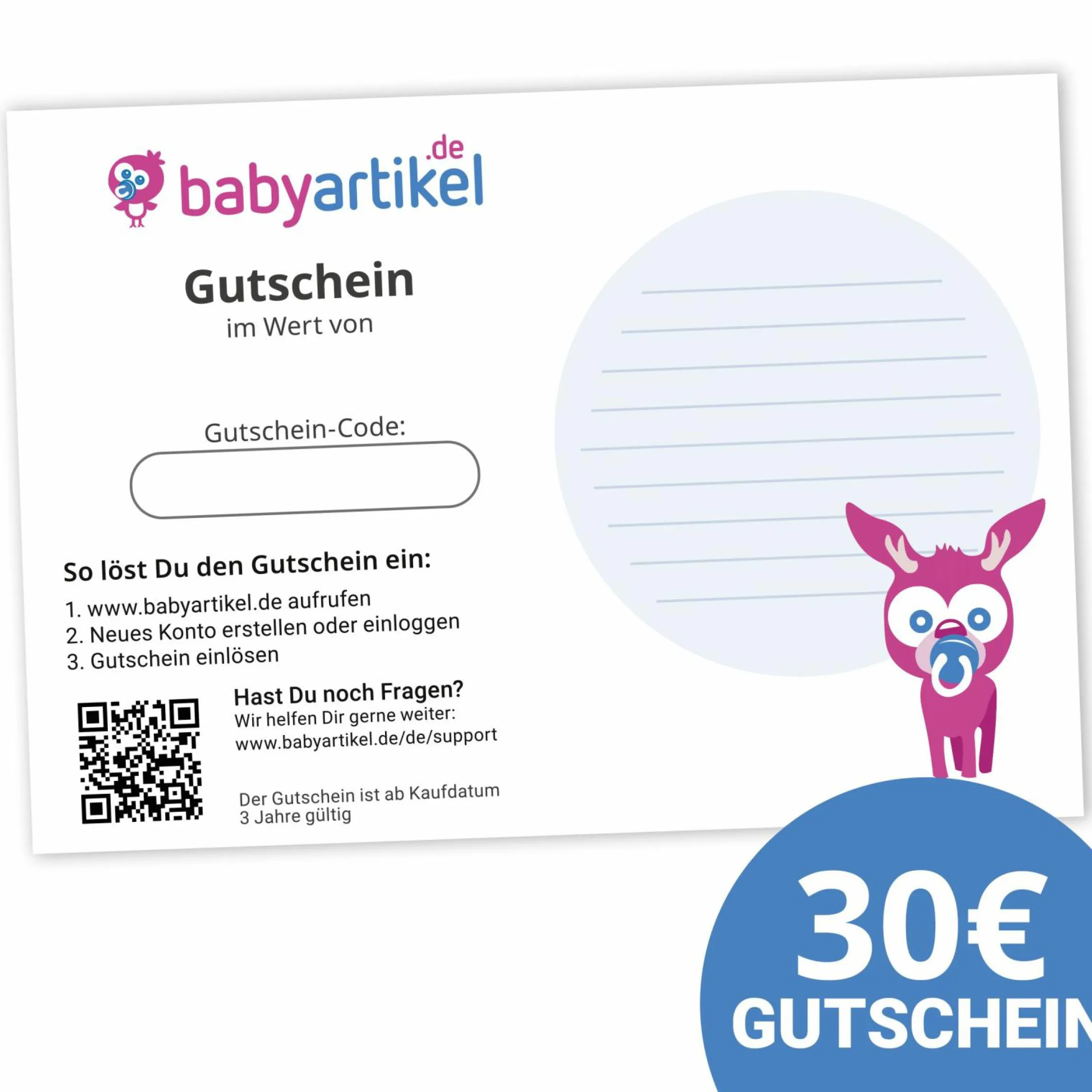 30 Euro Geschenkgutschein - Neutral