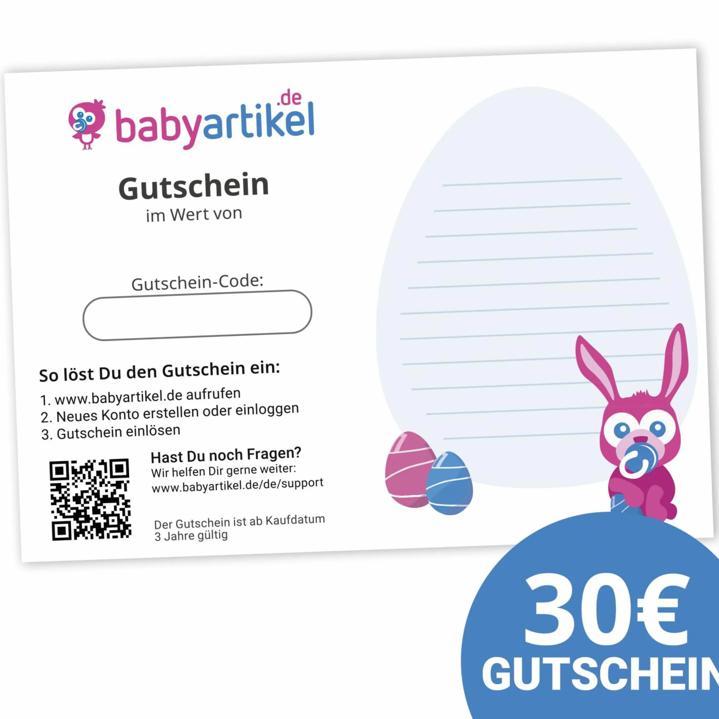 30 Euro Geschenkgutschein - Ostern
