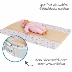 4 in 1 Babynest für Hochstuhl Quarttolino ab Geburt nutzbar - Blau Weiß - Kollektion 2024