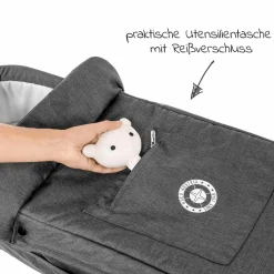3 in 1 Babywanne Exklusiv - Linen Dark Grey