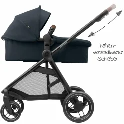 2 -in- 1 Kombi-Kinderwagen Zelia³ wendbarer Sitz & Wanne in einem, verstellbarer Schieber, 22 kg - Essential Graphite - Kollektion 2025