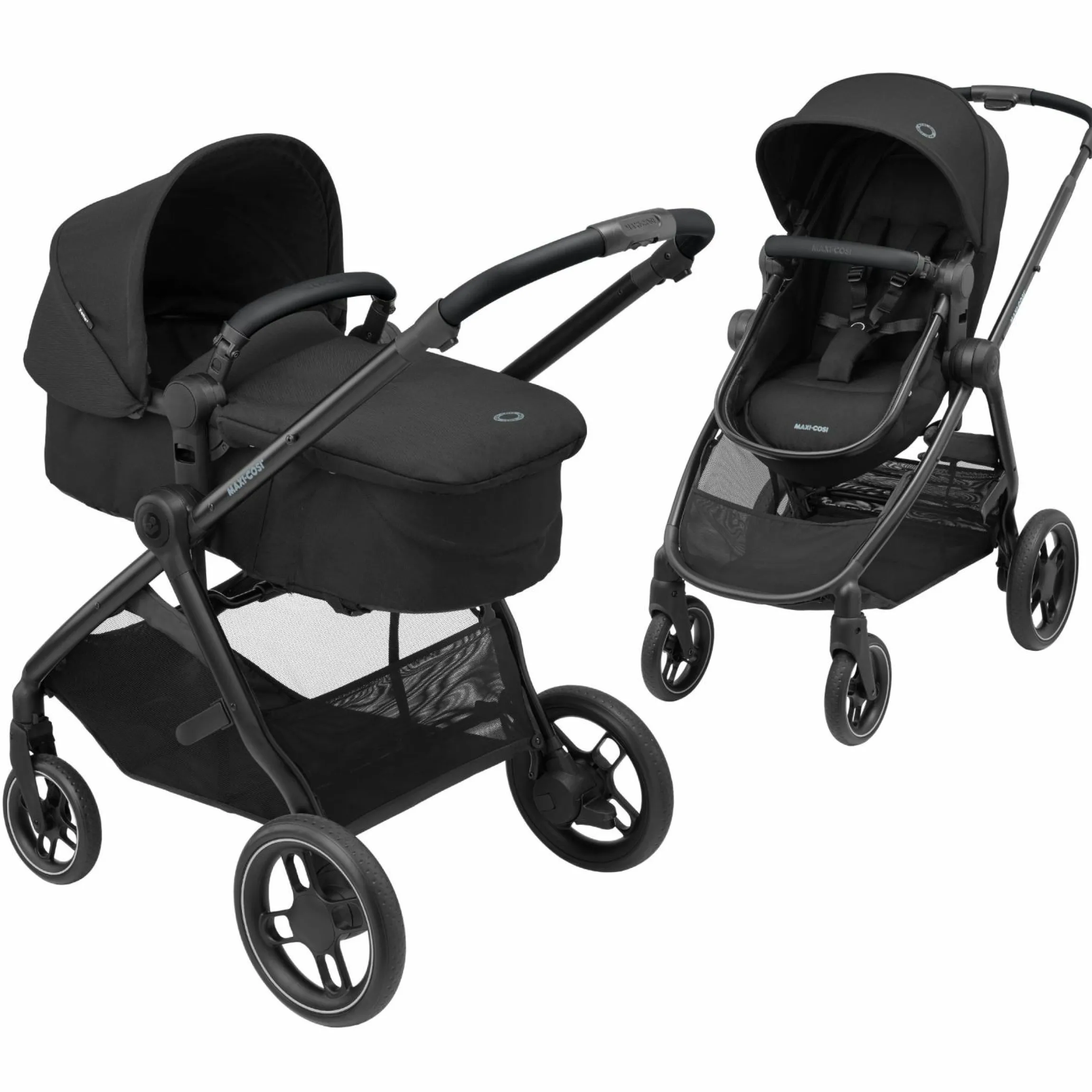 2 -in- 1 Kombi-Kinderwagen Zelia³ wendbarer Sitz & Wanne in einem, verstellbarer Schieber, 22 kg - Essential Black - Kollektion 2025