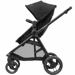 2 -in- 1 Kombi-Kinderwagen Zelia³ wendbarer Sitz & Wanne in einem, verstellbarer Schieber, 22 kg - Essential Black - Kollektion 2025