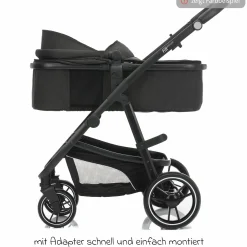 3-1 Kombi-Kinderwagen-Set Fill Jaguar mit Sportsitz, Babywanne & Matratze, Babyschale, Wickeltasche & Wickelauflage, Adapter, Getränkehalter, Regen- & Insektenschutz - Sand