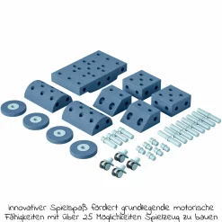 34 tlg. Baukasten Starter-Set Modu Playsystem Dreamer von 0 - 6 Jahre - Deep Blue / Sky Blue