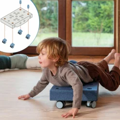 20 tlg. Baukasten Starter-Setset Modu Playsystem Explorer von 0 - 6 Jahre - Deep Blue / Sky Blue