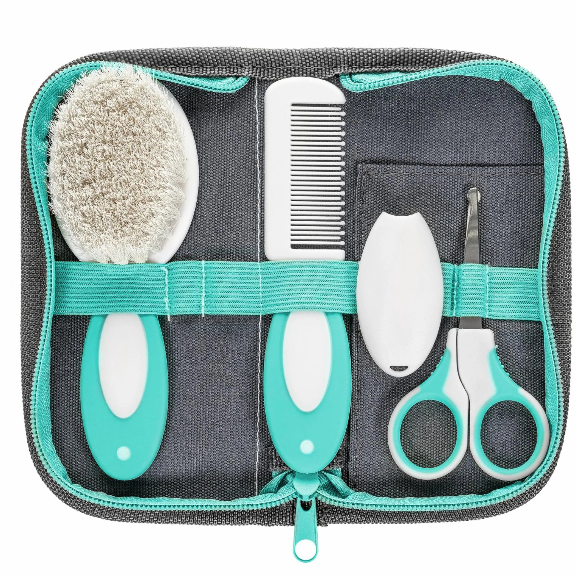 5 tlg. Pflegeset BabyCare - Grau / Mint