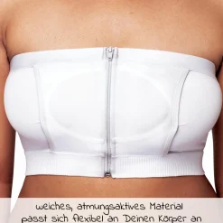 Abpump-Bustier Hands-free - Weiß - Gr. S