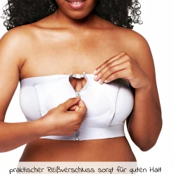 Abpump-Bustier Hands-free - Weiß - Gr. S