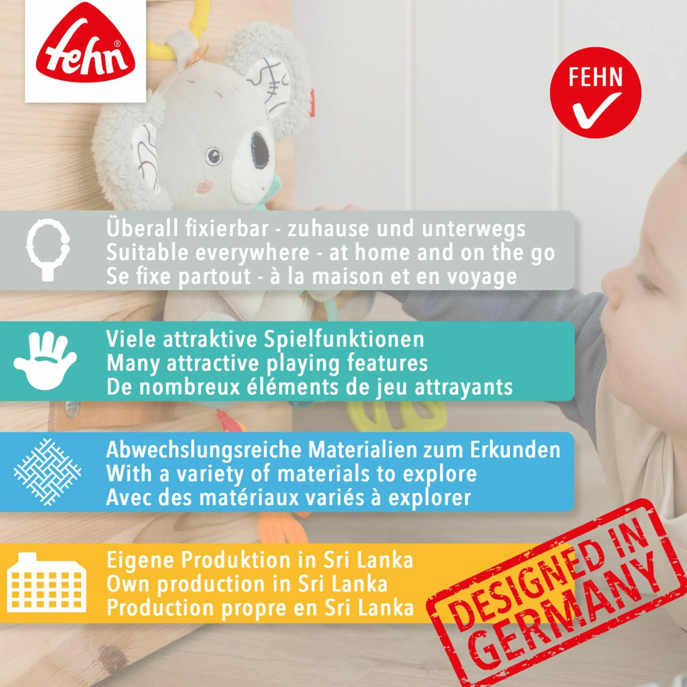 Activity-Spieltier zum Aufhängen - Faultier