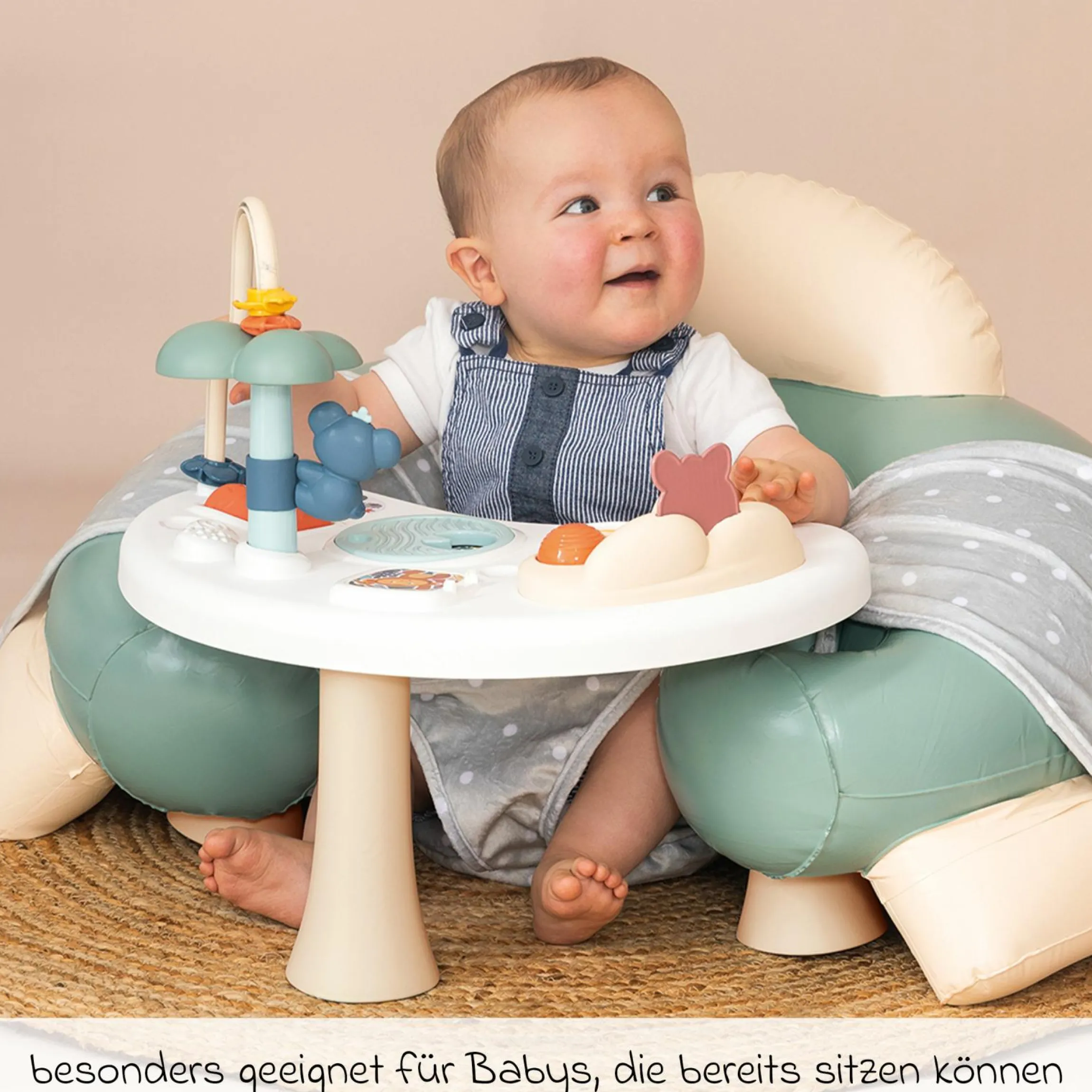 Activity-Tisch mit aufblasbarem Baby-Rundsitz & Motorikspiel