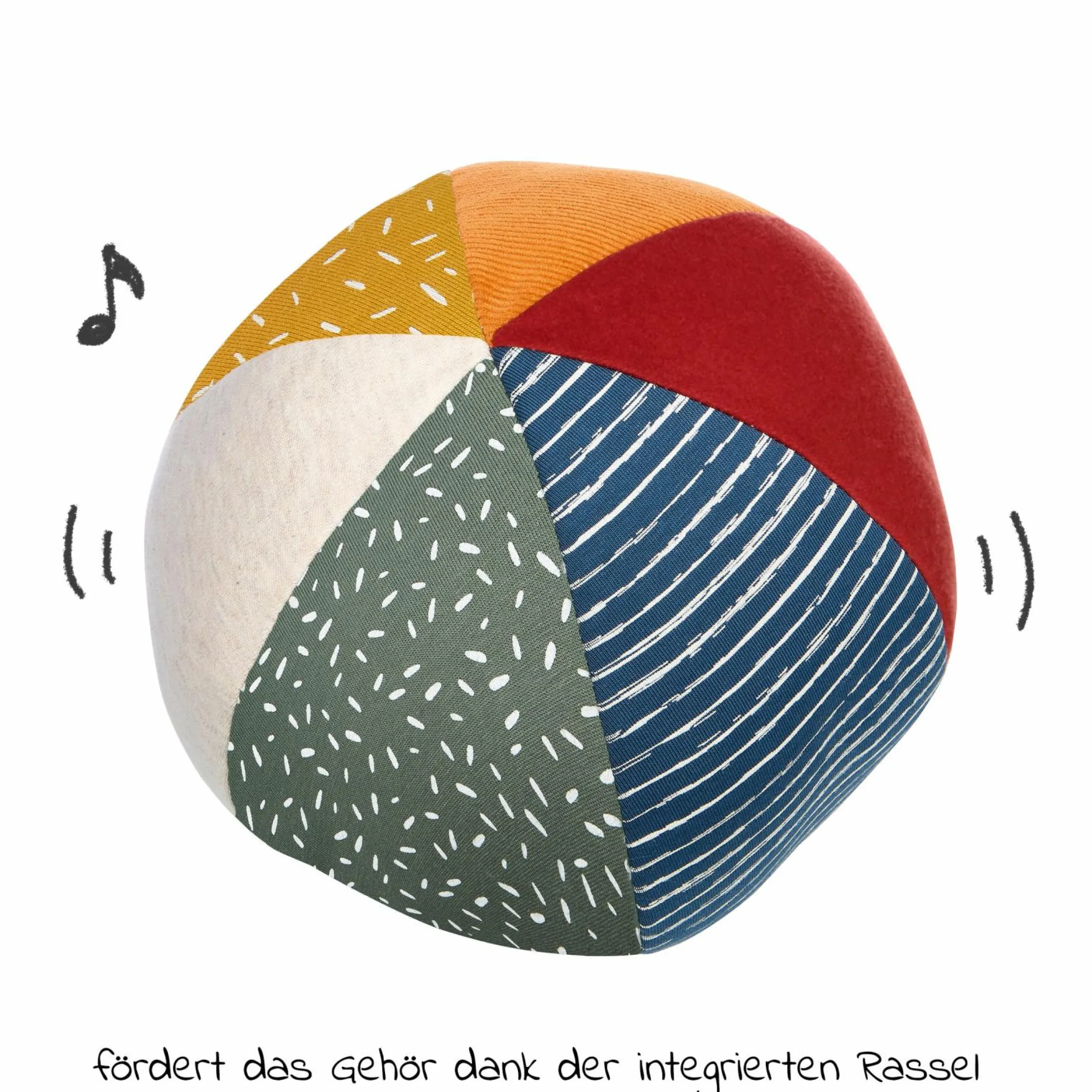 Aktiv-Ball mit Rassel Ø 11 cm