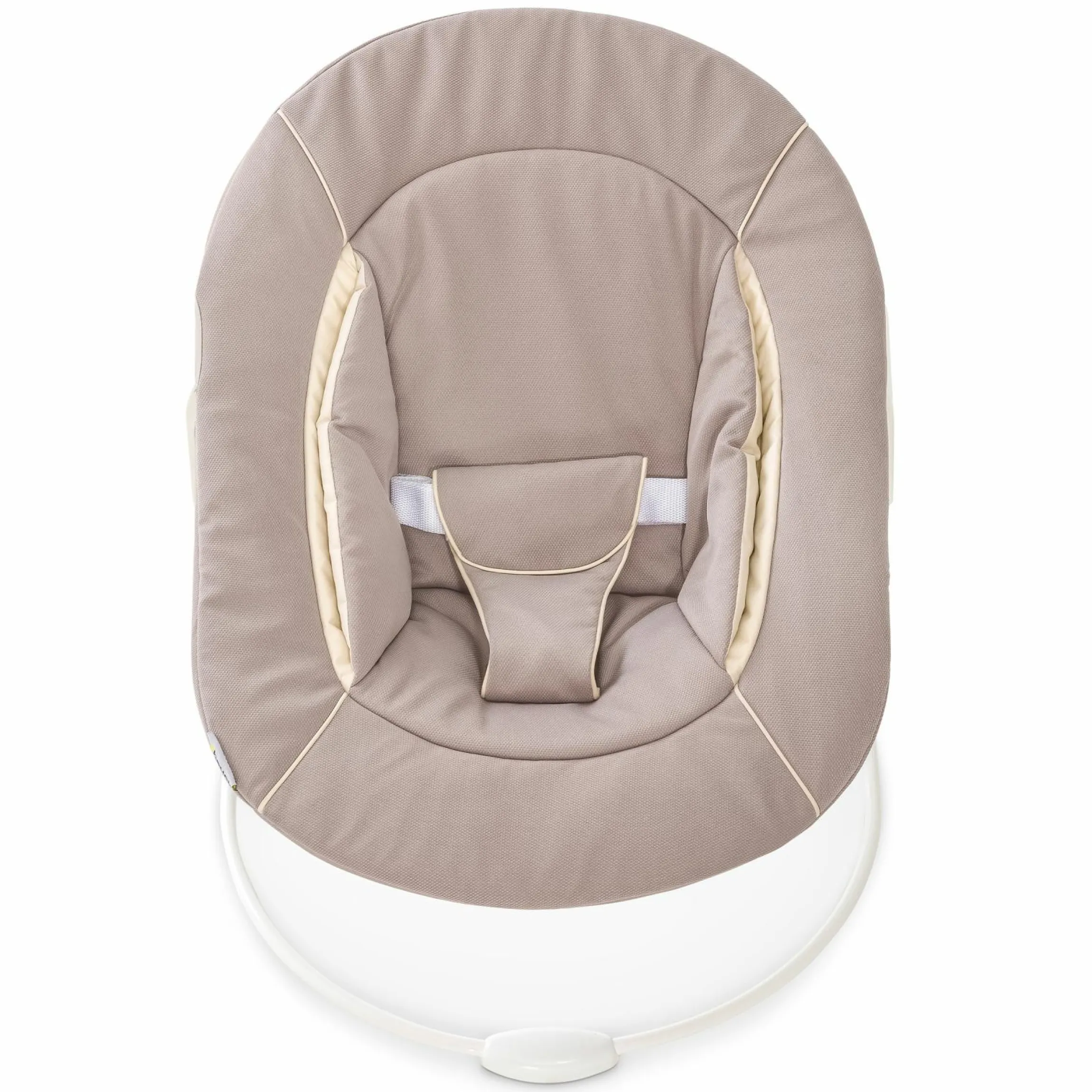 Alpha Plus Black 4-tlg. Newborn Set - Hochstuhl + 2in1 Babyaufsatz & Wippe + Sitzkissen - Stretch Beige