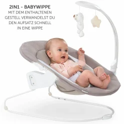 Alpha Plus Natur Newborn Set Deluxe - 4-tlg. Hochstuhl + 2in1 Neugeboreneneinsatz (verstellbar) + Sitzpolster