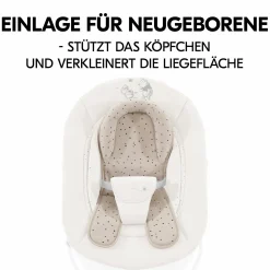 Alpha Plus Natur 4-tlg. Newborn Set Disney Pooh - Hochstuhl + Neugeboreneneinsatz & Wippe + Sitzpolster