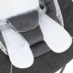 Alpha Plus Weiß Newborn Set Deluxe - 4-tlg. Hochstuhl + 2in1 Neugeboreneneinsatz (verstellbar) + Sitzpolster