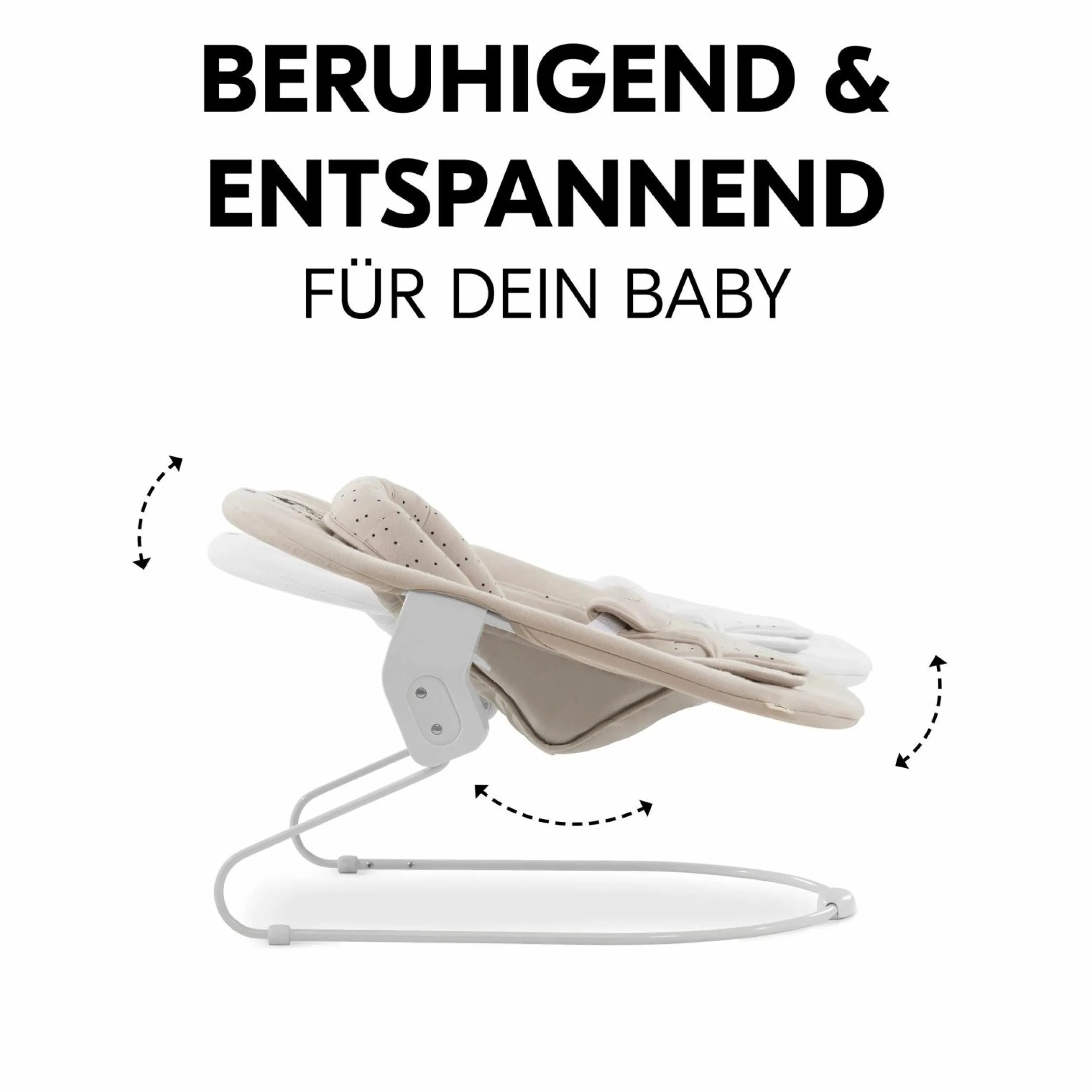 Alpha Plus White 4-tlg. Newborn Set Disney Pooh - Hochstuhl + Neugeborenenaufsatz & Wippe + Sitzkissen