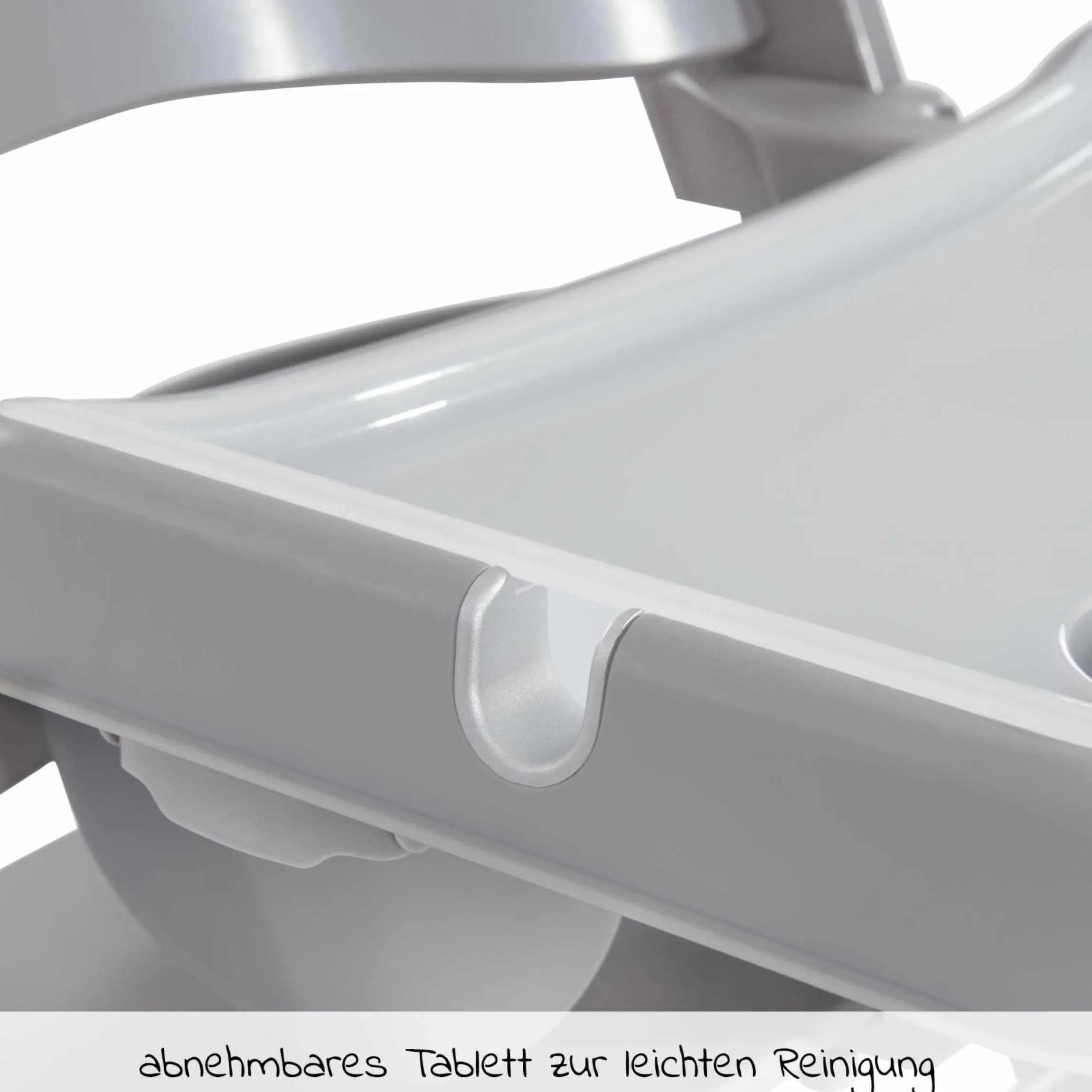 Alpha Tray - 2-teiliges Essbrett & Tisch für Alpha Hochstühle - Grey / Grau