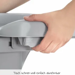 Alpha Tray - 2-teiliges Essbrett & Tisch für Alpha Hochstühle - Grey / Grau