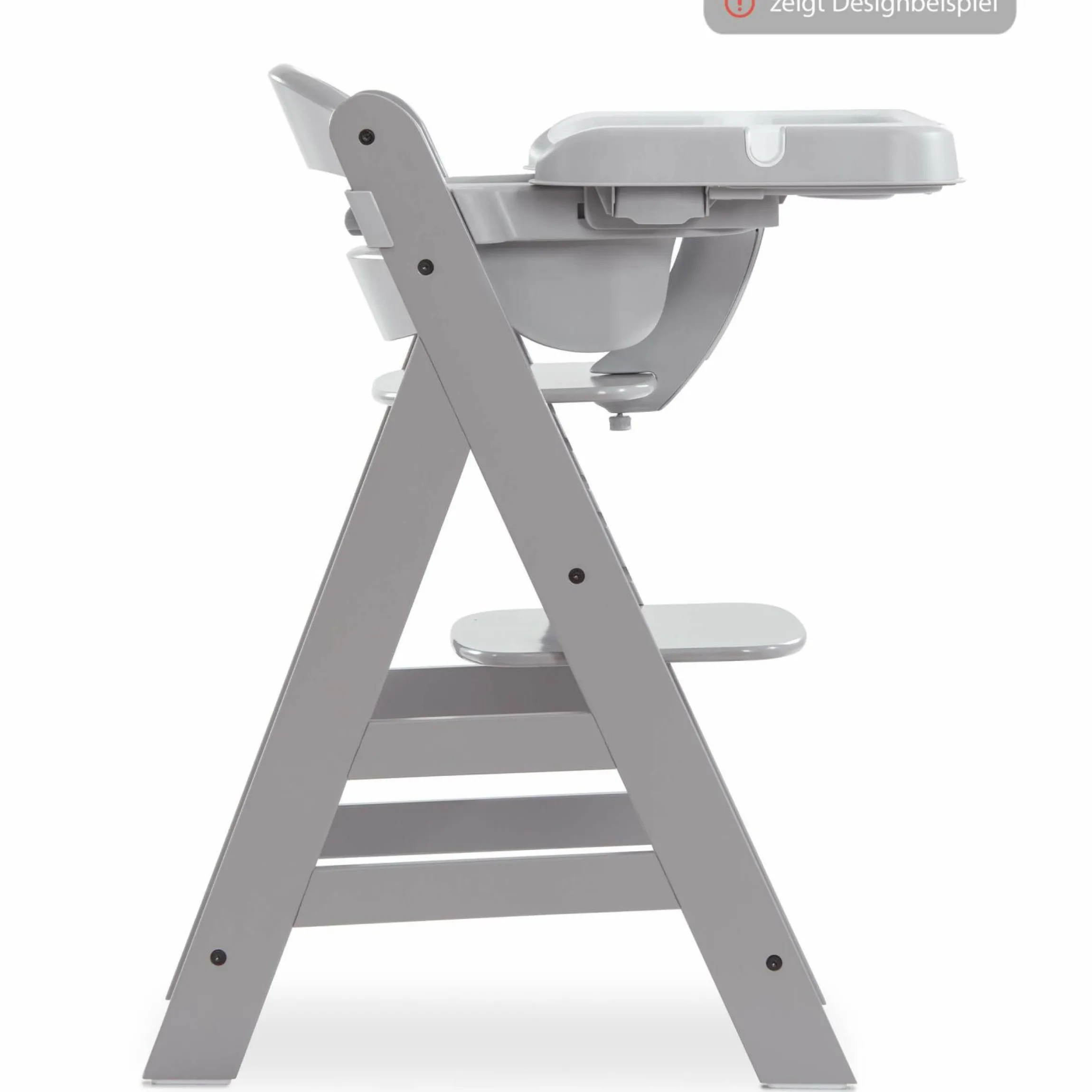 Alpha Tray - 2-teiliges Essbrett & Tisch für Alpha Hochstühle - Grey / Grau