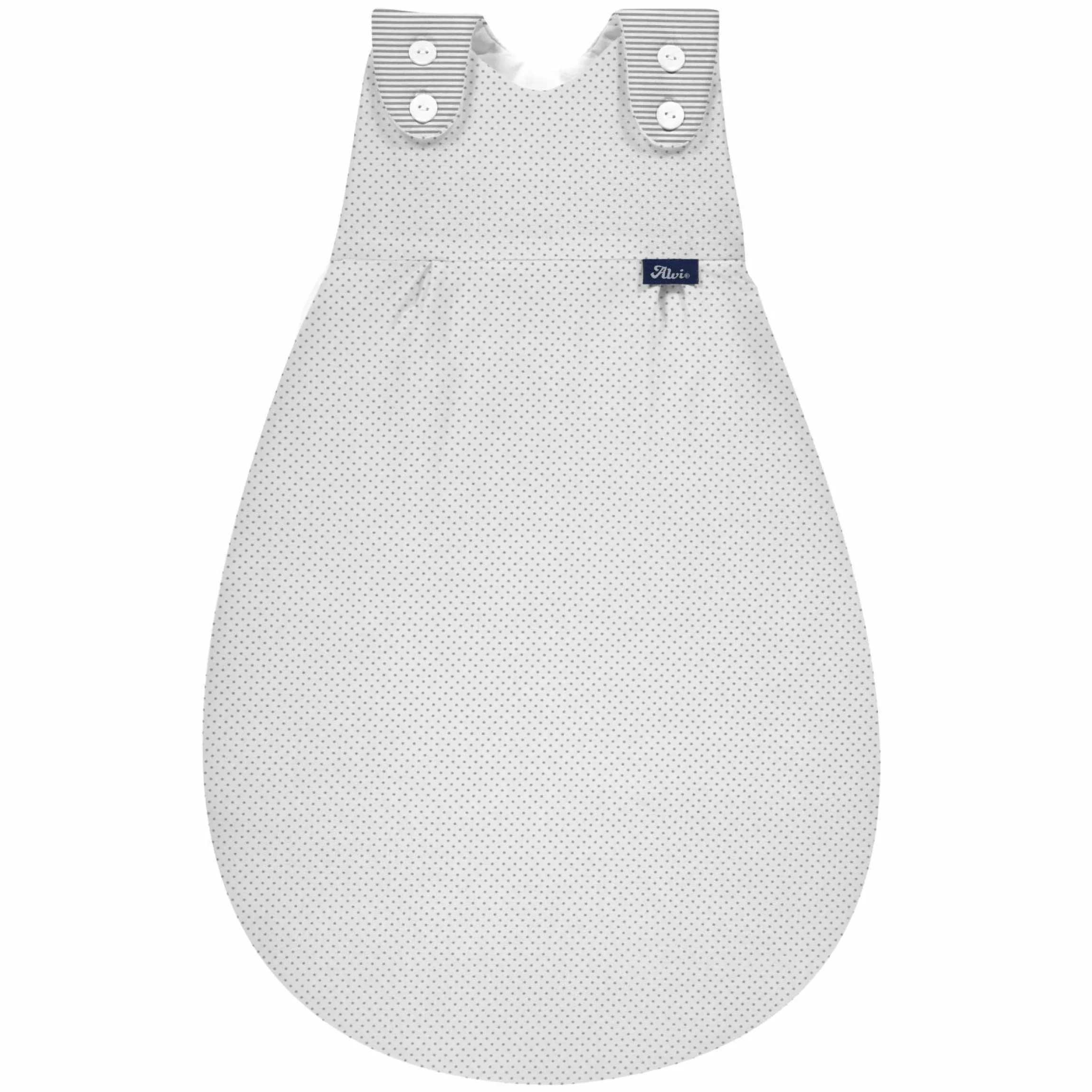Außensack Baby-Mäxchen - Dots - Grey - Gr. 50/56
