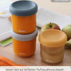 Aufbewahrungsbehälter 2er Pack aus Glas 250 ml - Sage Green Gazelle