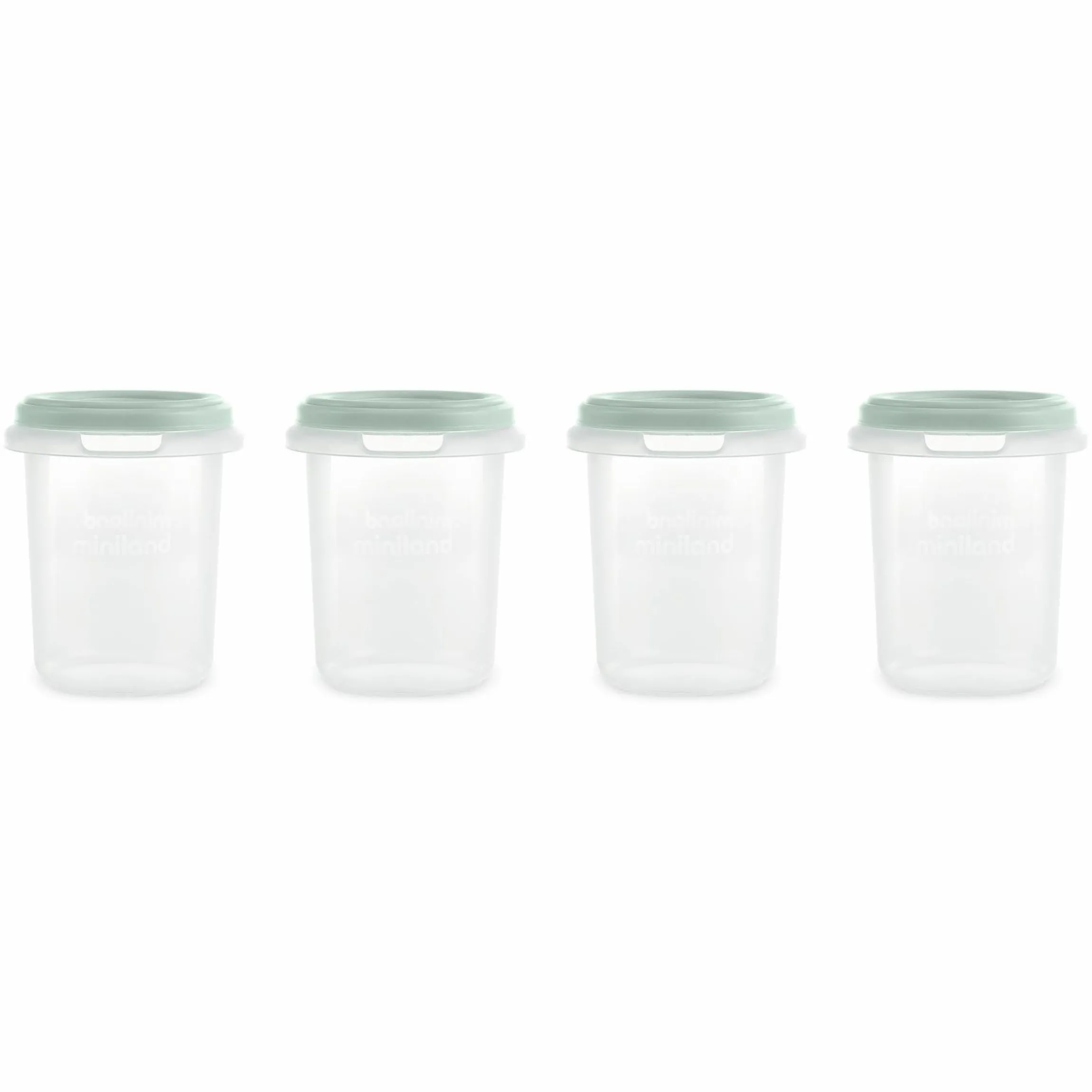 Aufbewahrungsbehälter 4er Pack je 250 ml - Mint