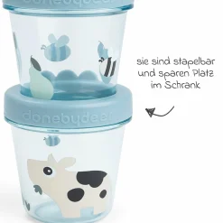 Aufbewahrungsbehälter 2er Pack - Tiny Farm - Blau