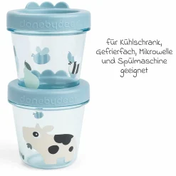 Aufbewahrungsbehälter 2er Pack - Tiny Farm - Blau