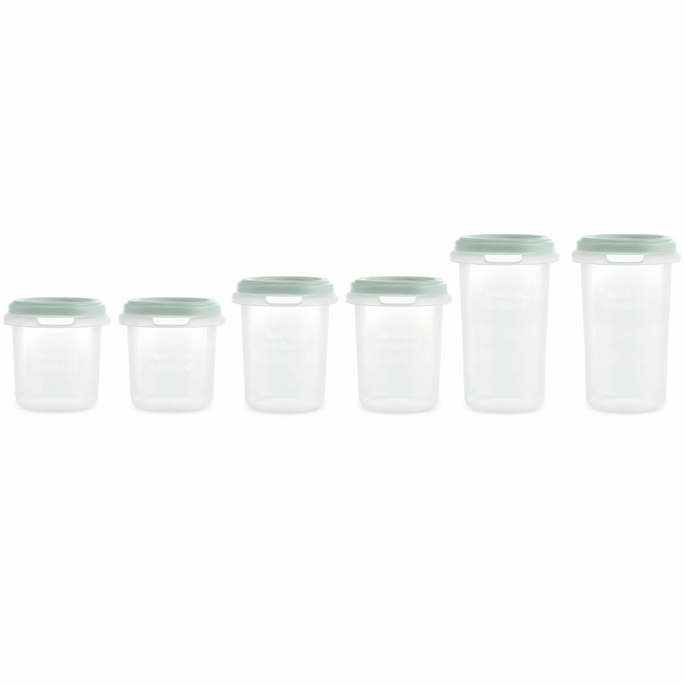 Aufbewahrungsbehälter 6er Pack 200 + 250 + 330 ml - Mint