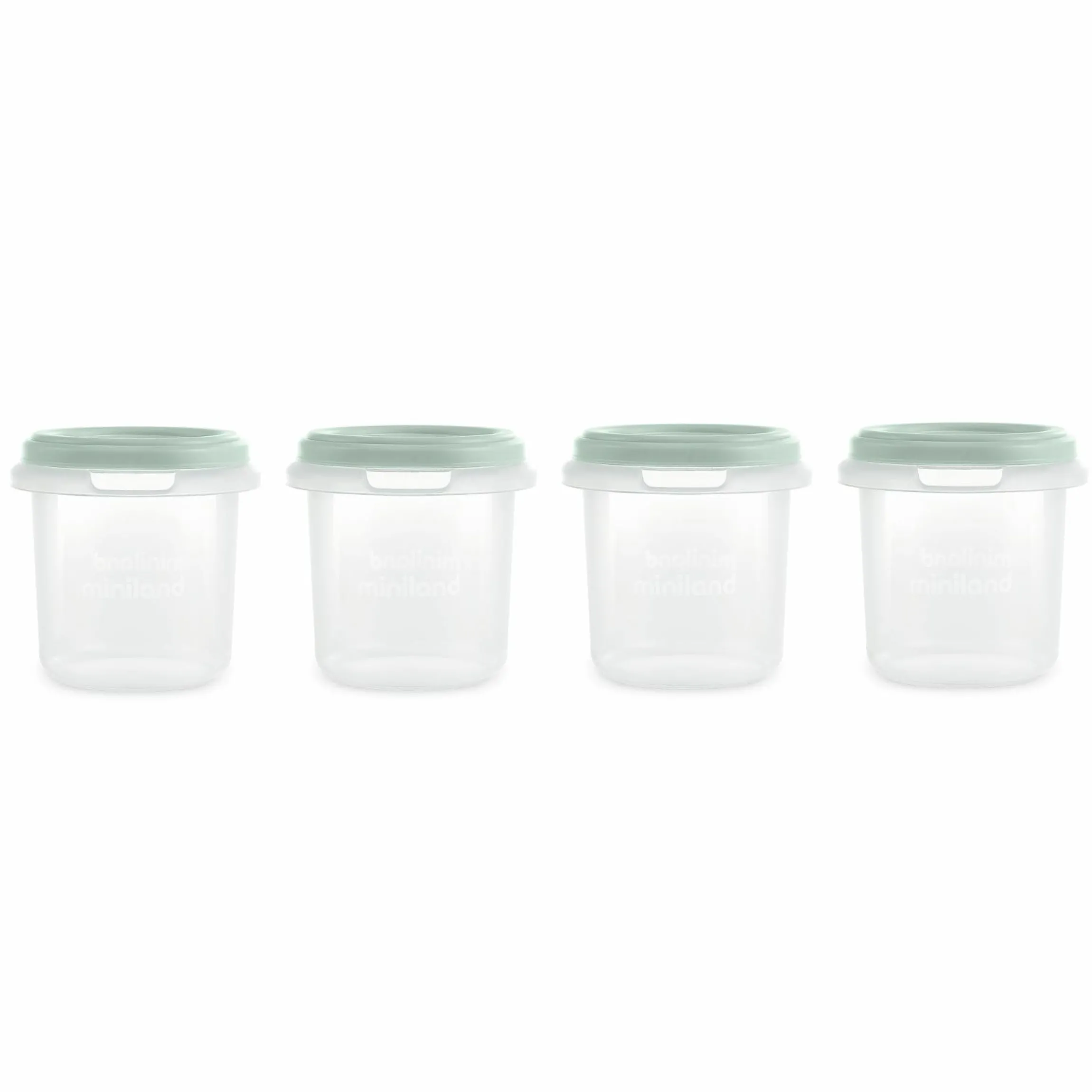 Aufbewahrungsbehälter 4er Pack je 200 ml - Mint