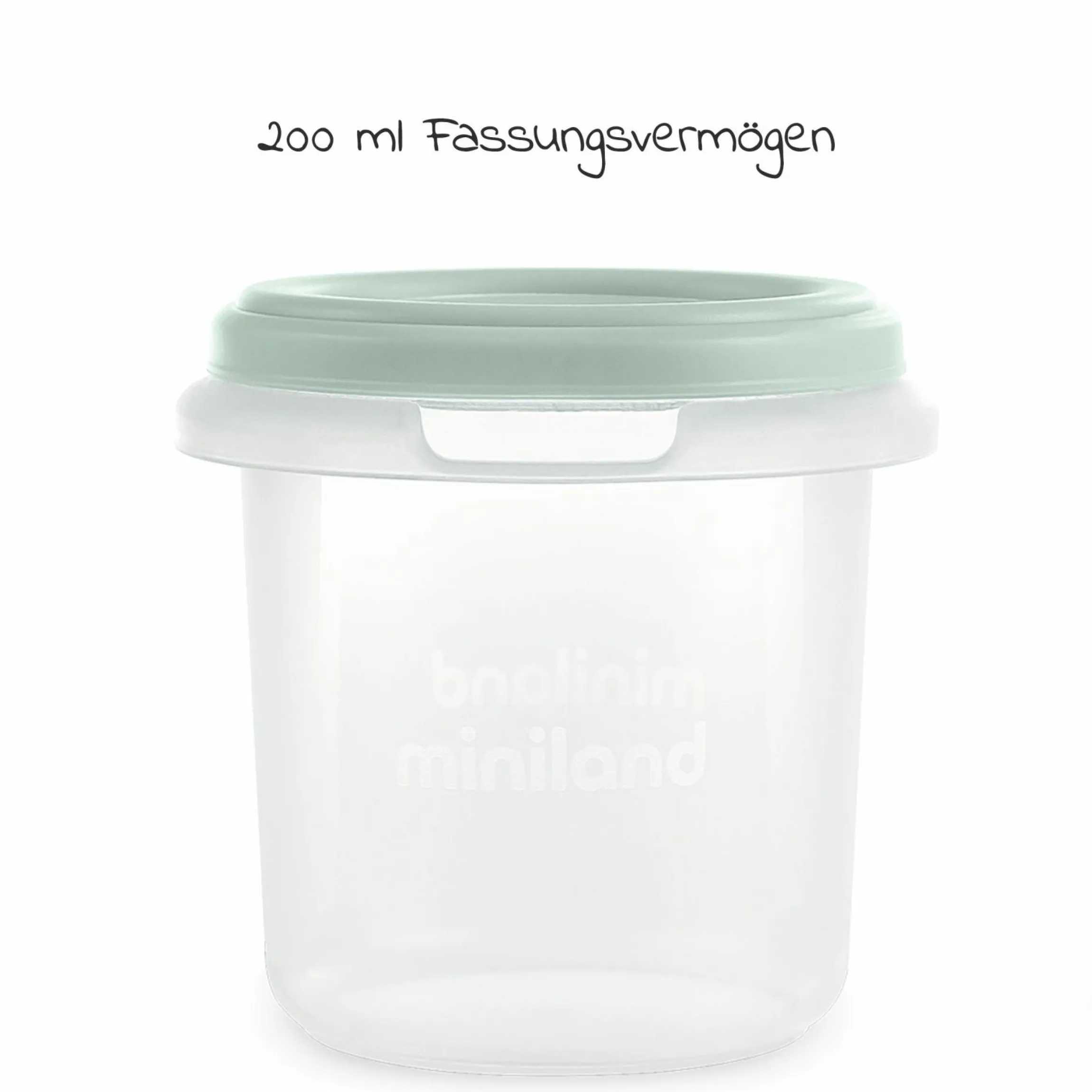 Aufbewahrungsbehälter 4er Pack je 200 ml - Mint