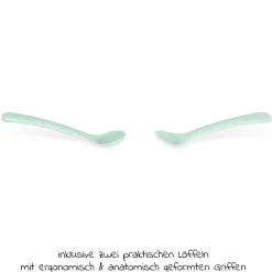 Aufbewahrungsbehälter 10er Pack + 2 Löffel 200 ml - Mint