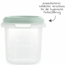 Aufbewahrungsbehälter 10er Pack + 2 Löffel 200 ml - Mint