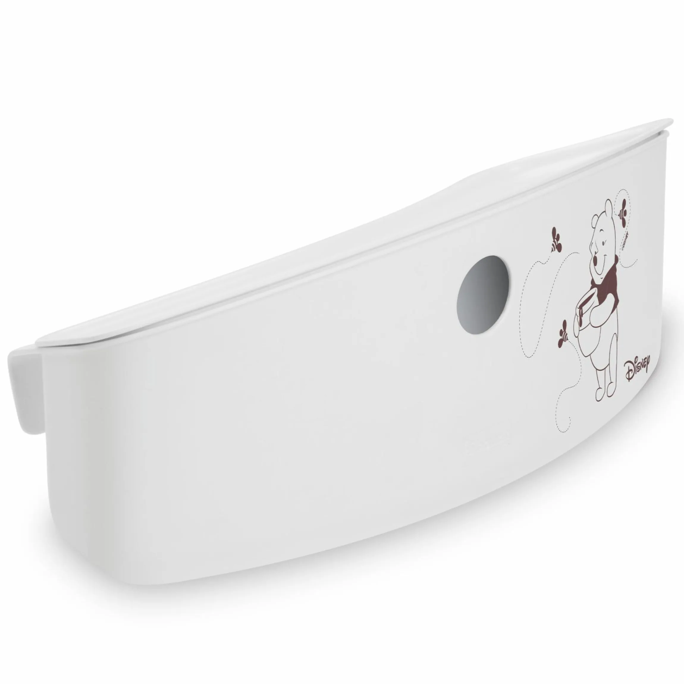 Aufbewahrungsbox für Hochstuhl Rückenlehne (abnehmbar & inkl. Deckel) - Pooh - White