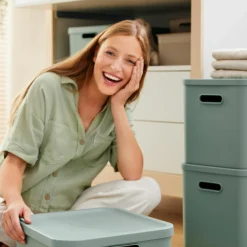 Aufbewahrungsbox L Kayo 27 l - Sage Green