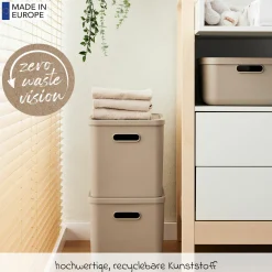 Aufbewahrungsbox L Kayo 27 l - Cappuccino
