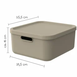 Aufbewahrungsbox M Kayo 20 l - Cappuccino