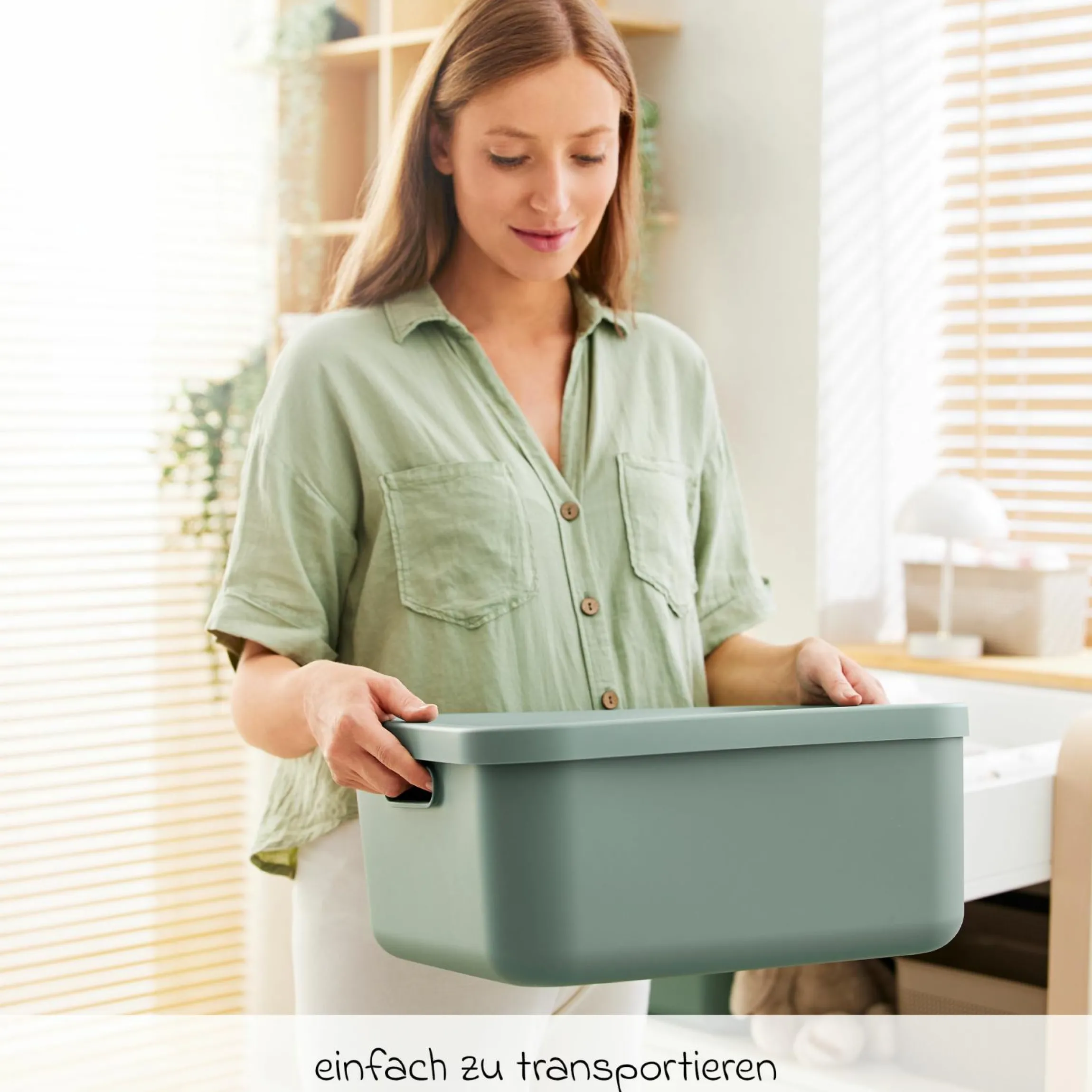 Aufbewahrungsbox M Kayo 20 l - Sage Green