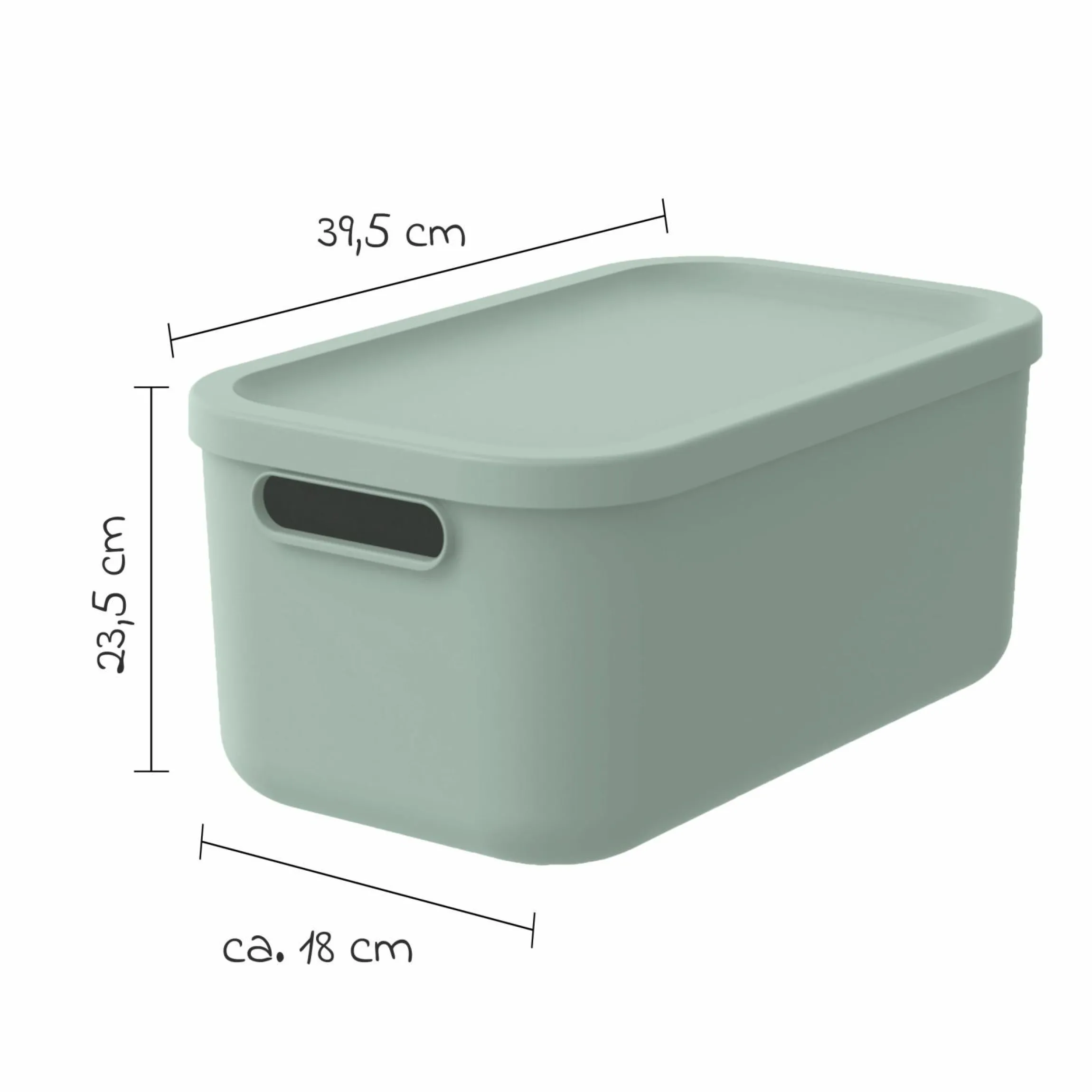 Aufbewahrungsbox S Kayo 12 l - Sage Green