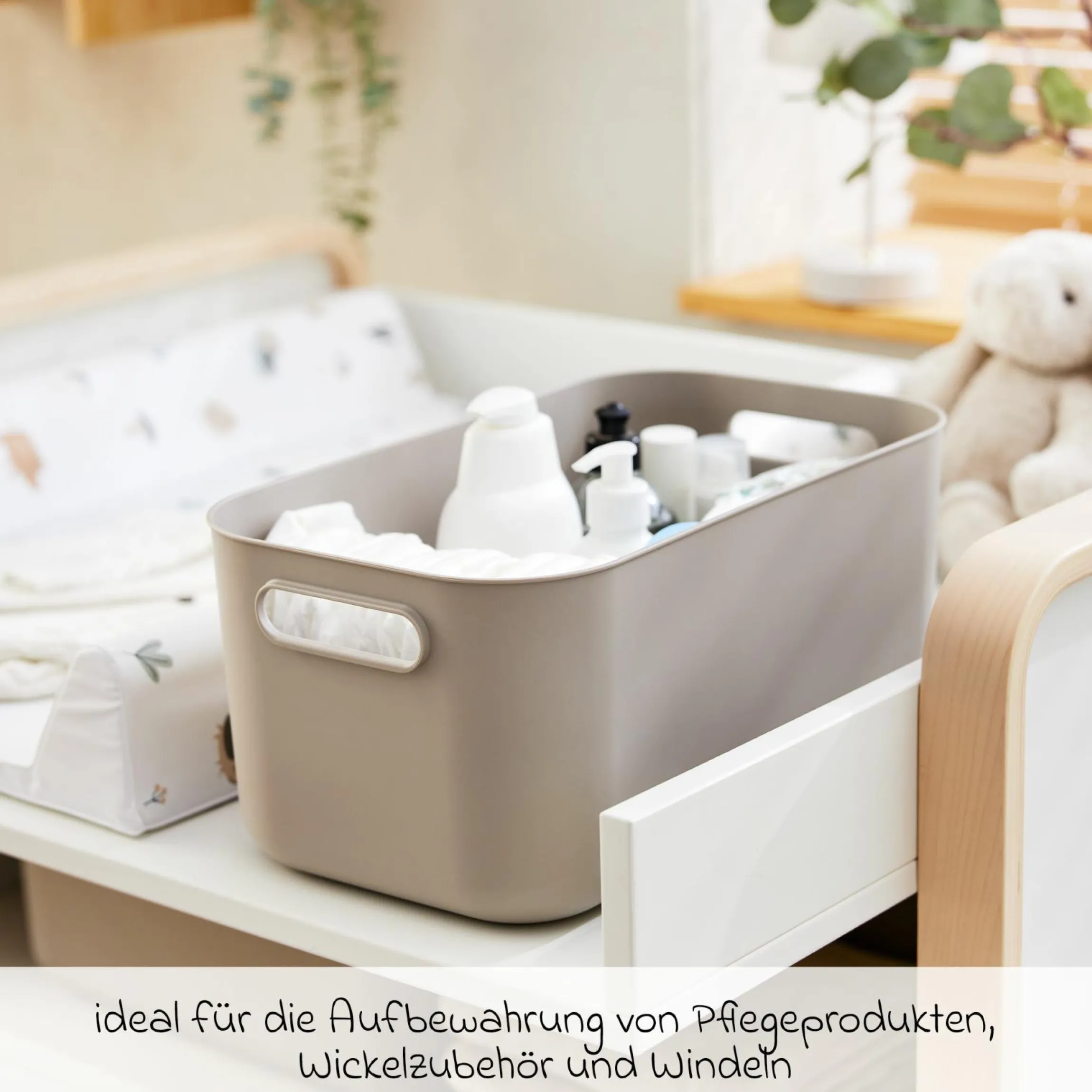 Aufbewahrungsbox S Kayo 12 l - Cappuccino