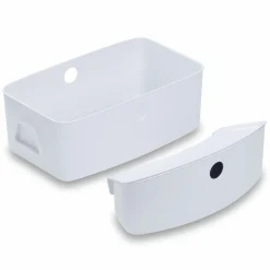 Aufbewahrungsboxen für Hochstuhl - 2er Set (große und kleine Box) - Weiß / White