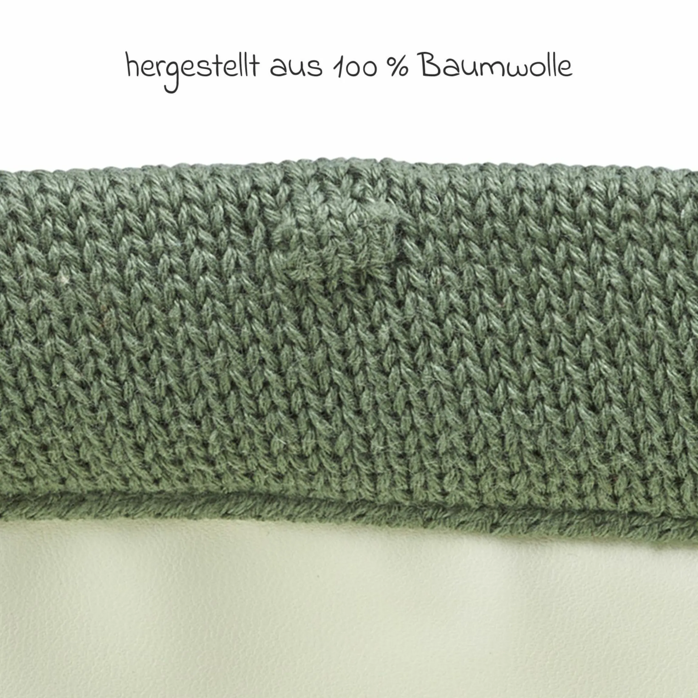 Aufbewahrungskorb / Wickeltischkörbchen 21 x 16 cm - Mini Knots - Forest Green