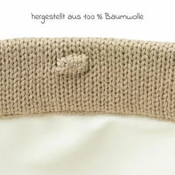 Aufbewahrungskorb / Wickeltischkörbchen 21 x 16 cm - Mini Knots - Sand