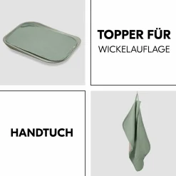 Auflage / Topper für Wickelauflagen wie Change N Clean - Sage
