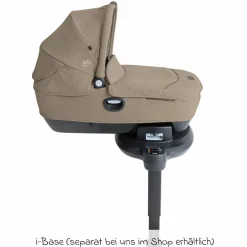 Auto-Babywanne Calmi R129 (40 cm - 75 cm) ab Geburt - 12 Monate im Auto und auf den Kinderwagen Vinca, Aeria, Finiti verwendbar inkl. Regenschutz - Signature - Sandstone