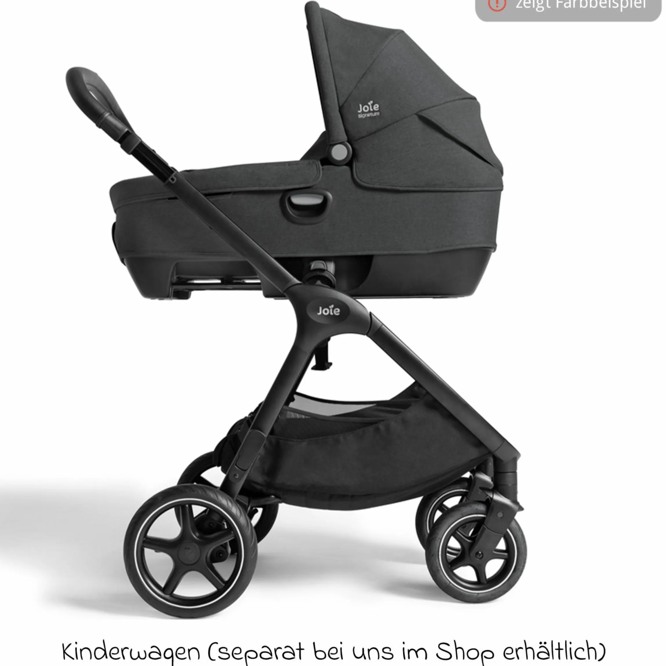 Auto-Babywanne Calmi R129 (40 cm - 75 cm) ab Geburt - 12 Monate im Auto und auf den Kinderwagen Vinca, Aeria, Finiti verwendbar inkl. Regenschutz - Signature - Evergreen
