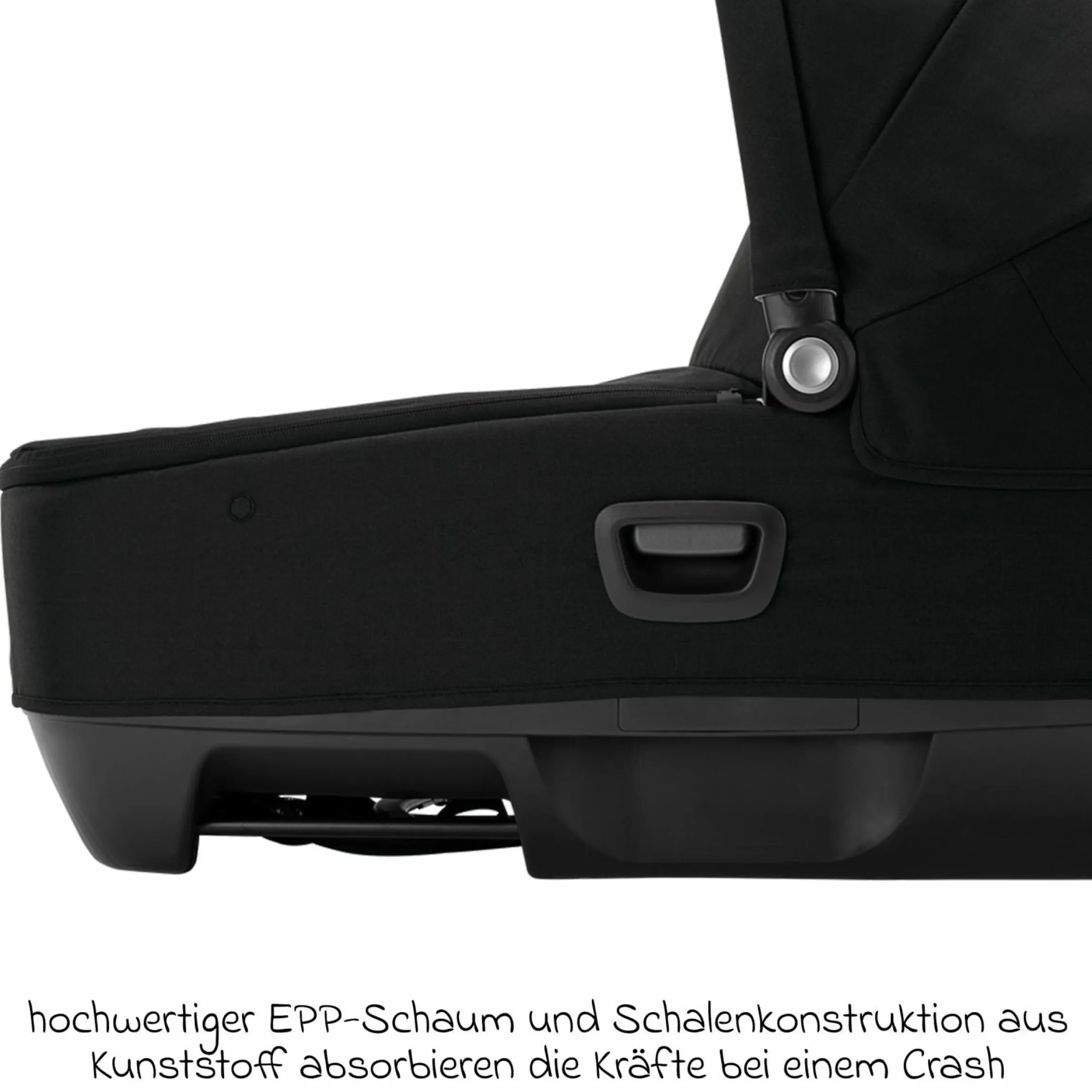 Auto-Babywanne CARI next im Auto und auf dem Kinderwagen verwendbar - Caviar - Kollektion 2025