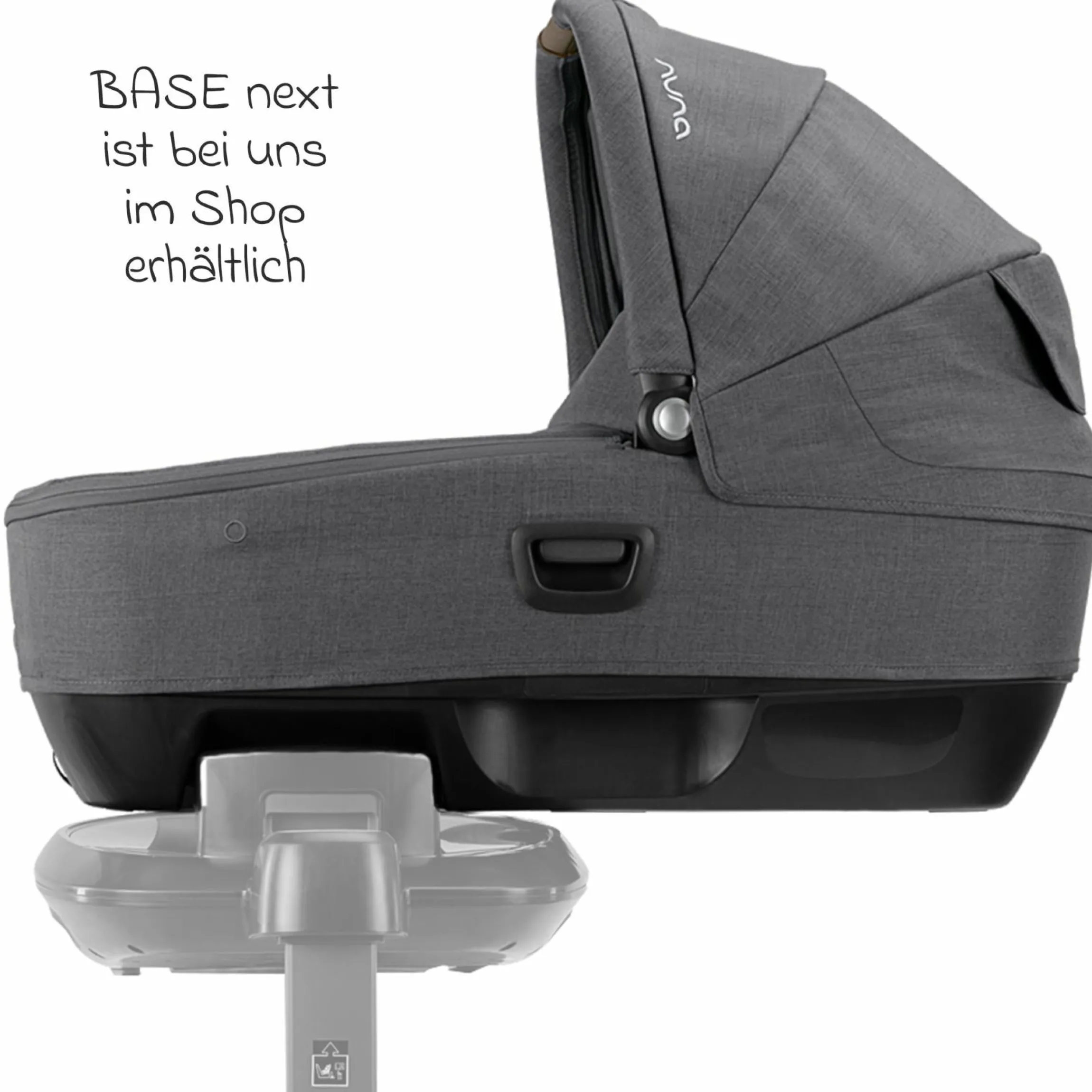 Auto-Babywanne CARI next im Auto und auf dem Kinderwagen verwendbar - Granite - Kollektion 2025